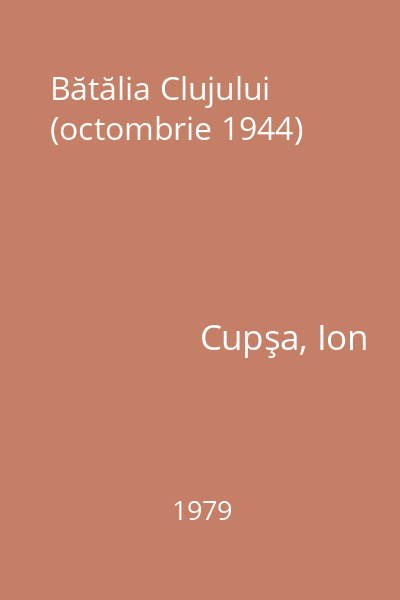 Bătălia Clujului (octombrie 1944)