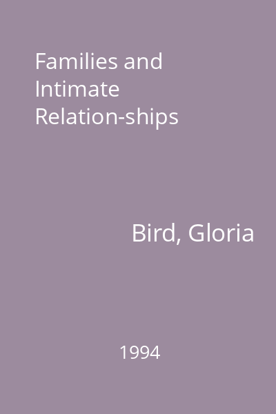Families and Intimate Relation-ships