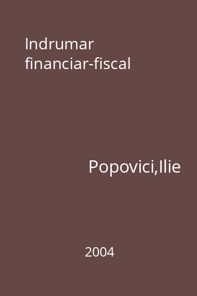Indrumar financiar-fiscal