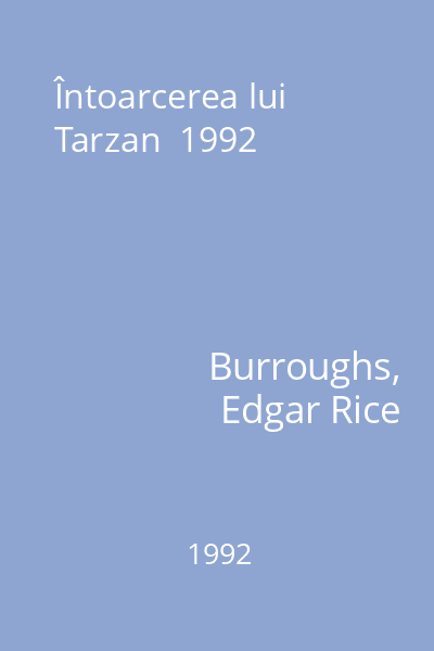 Întoarcerea lui Tarzan  1992