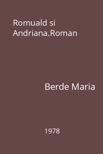 Romuald si Andriana.Roman