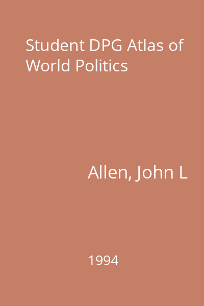 Student DPG Atlas of World Politics