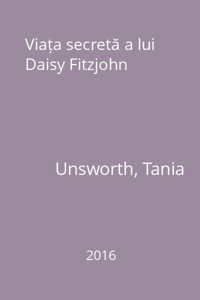 Viața secretă a lui Daisy Fitzjohn
