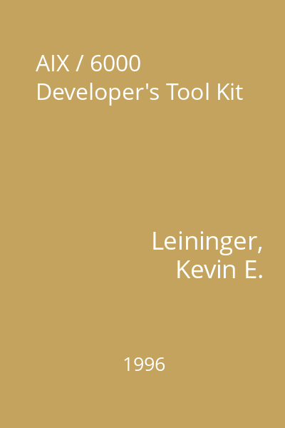 AIX / 6000 Developer's Tool Kit