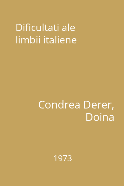 Dificultati ale limbii italiene