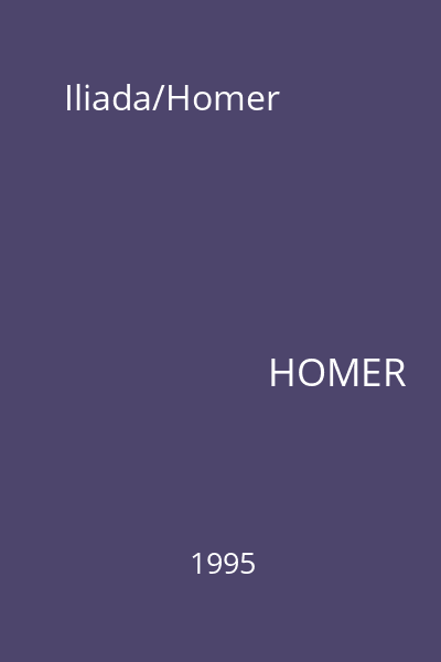 Iliada/Homer