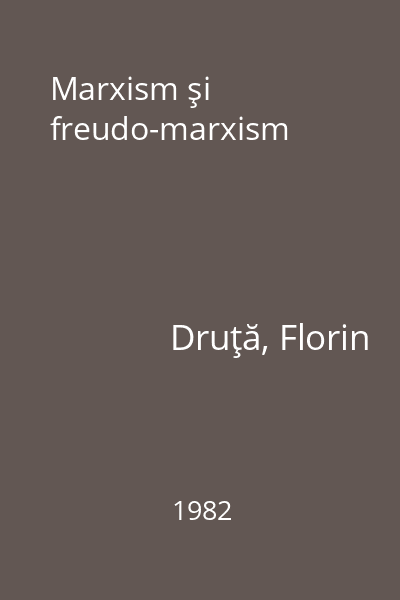 Marxism şi freudo-marxism