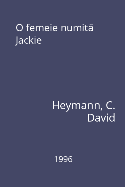 O femeie numită Jackie