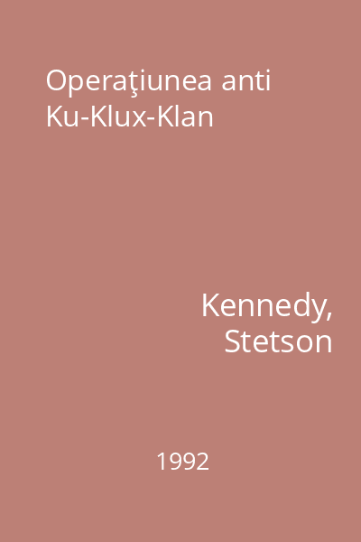 Operaţiunea anti Ku-Klux-Klan