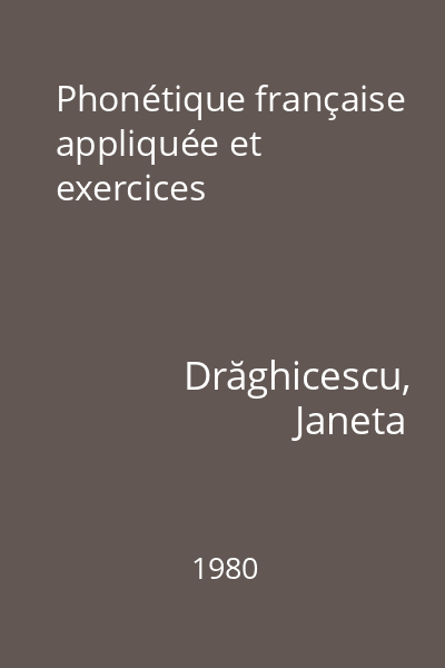 Phonétique française appliquée et exercices