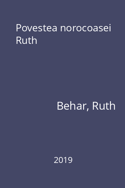 Povestea norocoasei Ruth