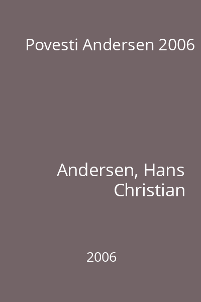Povesti Andersen 2006