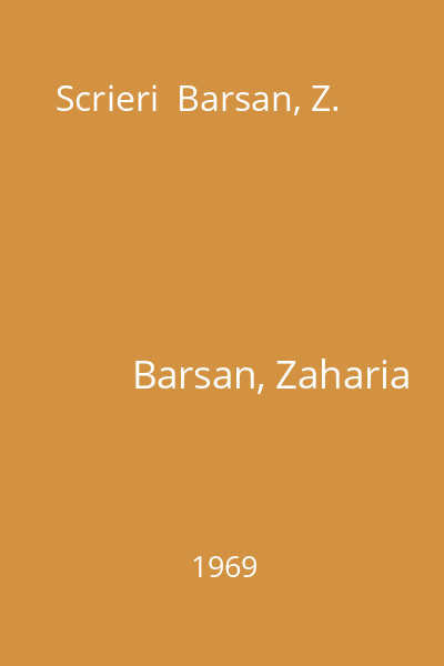 Scrieri  Barsan, Z.