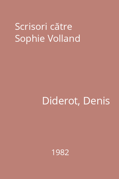 Scrisori către Sophie Volland