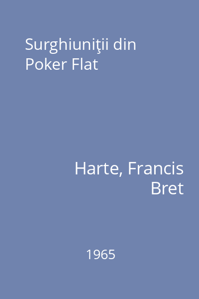 Surghiuniţii din Poker Flat