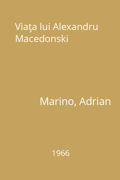 Viaţa lui Alexandru Macedonski